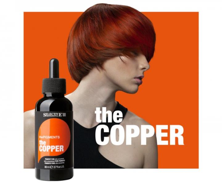 Ultra skoncentrowane czyste pigmenty Selective Professional ThePigments TheCopper - 80 ml - miedziane