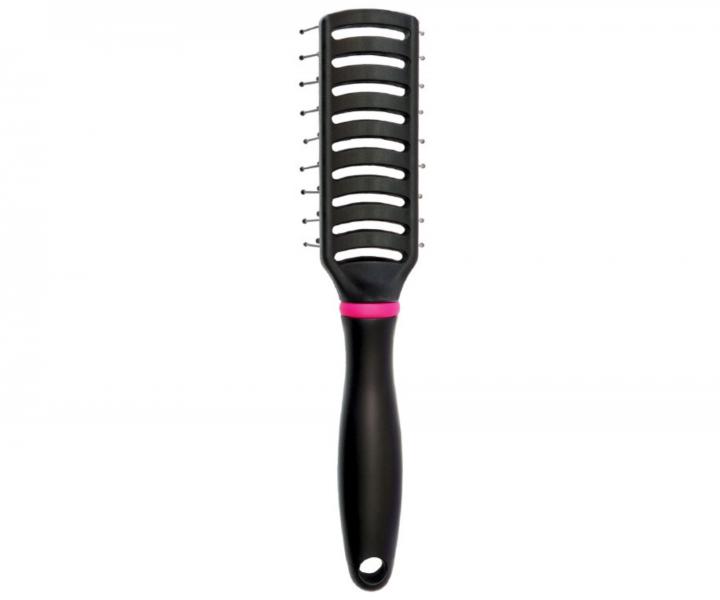 Jednostronna szczotka do suszenia wosw Duko Fuchsia - czarno-rowa