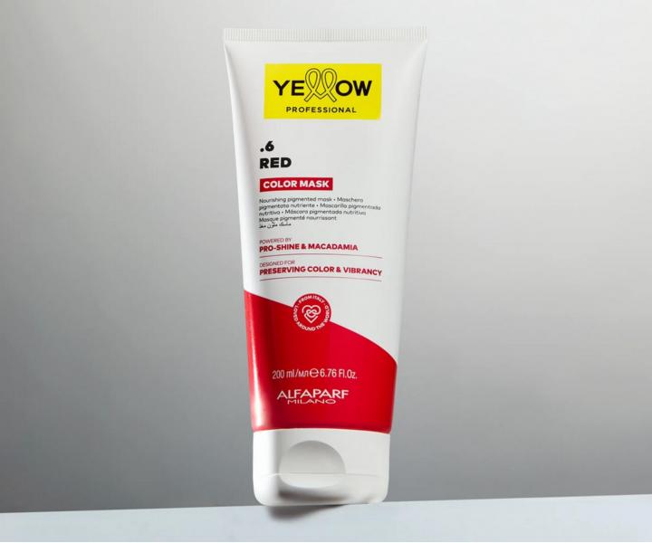 Od�ywcza maska z pigmentem kolorystycznym Yellow Professional Color Mask .6 Red - czerwona, 200 ml