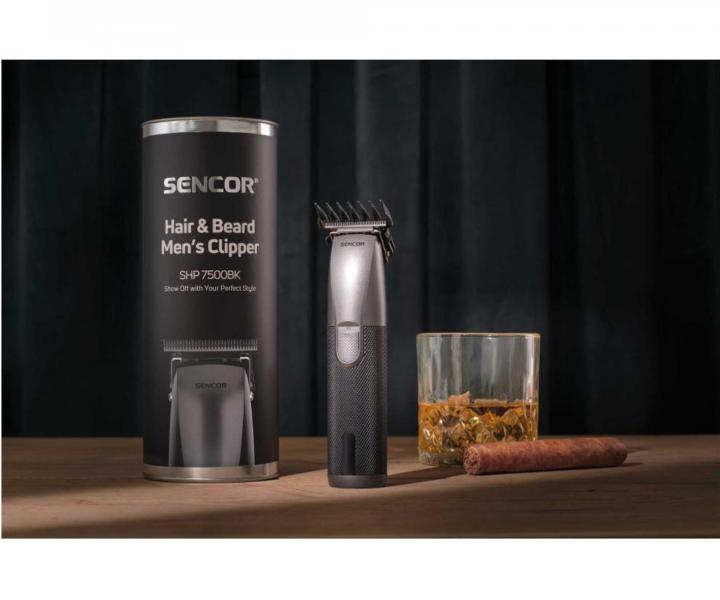 Trymer do wosw i brody Sencor Hair&Beard Men's Clipper SHP 7500BK - szary