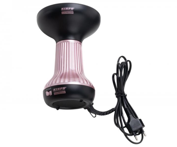 Dyfuzor do w�os�w z funkcj� gor�cego powietrza Kiepe Professional Home Precision Curldiffuser Pro - 800 W - r�owo-czarny