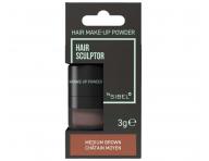 Puder do maskowania odrost�w i siwych w�os�w Sibel Hair Make-up Powder - �redni br�z - 3 g