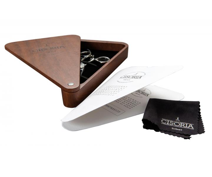 Noyczki fryzjerskie Sibel Cisoria Luxury O550 5,5" - srebrne