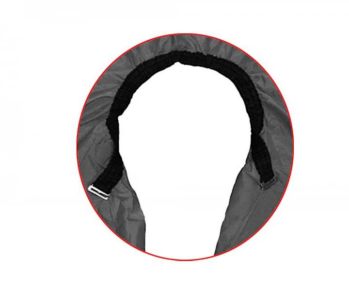 Peleryna fryzjerska do strzyenia wosw Duko 599B z haczykiem - czarna