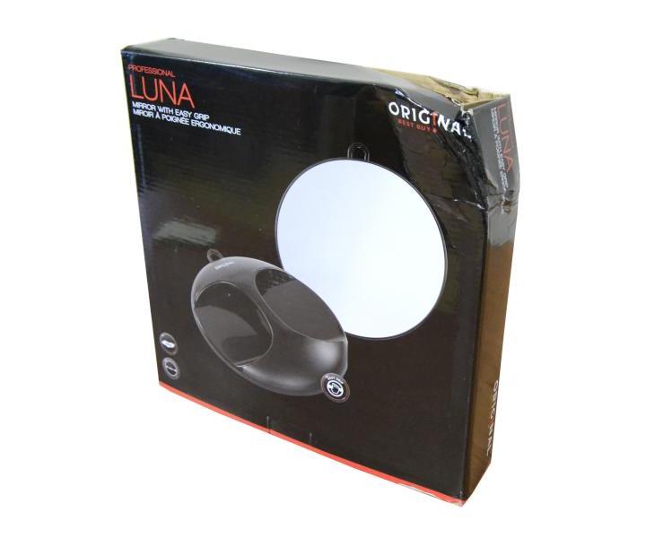 Lusterko okrge z uchwytem Original Best Buy Luna 28 cm - czarne - uszkodzone opakowanie