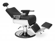 Fotel fryzjerski barberski Sibel Barburys Jethro - czarny