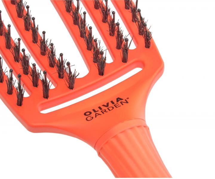 Szczotka Olivia Garden Fingerbrush Combo Medium On The Road - ciemnopomara�czowa - edycja limitowana