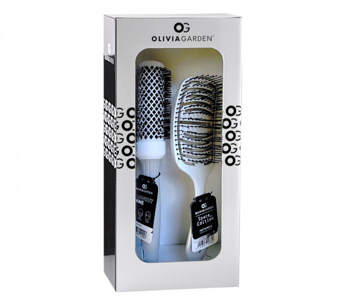 Zestaw upominkowy szczotek do wosw Olivia Garden Silver Christmas Set