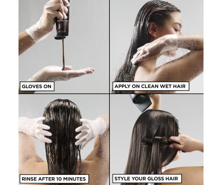 Maska koloryzuj�ca do w�os�w Garnier Olia Gloss Expensive Brunette - 150 ml - ch�odny br�z