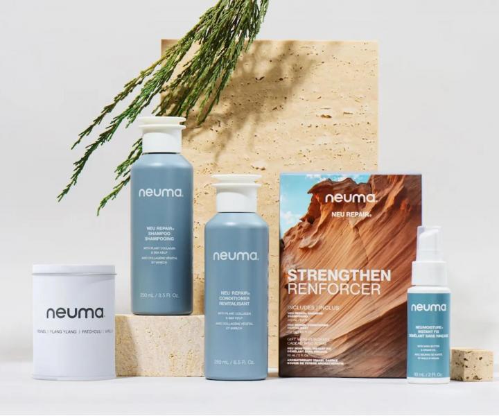 Zestaw upominkowy do wszystkich rodzajw wosw Neuma Neu Repair Strengthen + wieczka i spray gratis