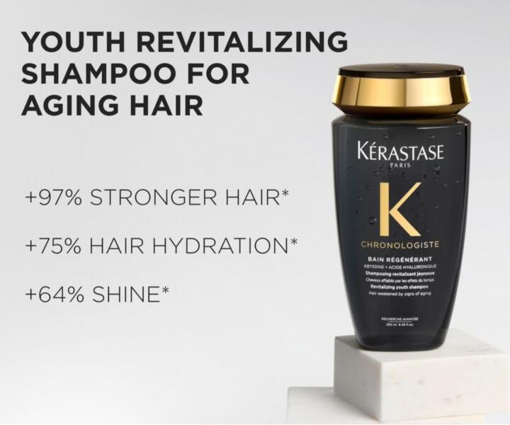 Revitalizuj�cy nawil�aj�cy szampon do starzej�cych si� w�os�w K�rastase Chronologiste Bain R�g�n�rant - 250 ml