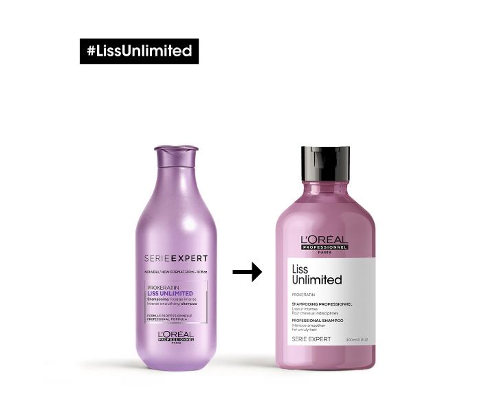 Szampon wygadzajcy do wosw niesfornych Loral Professionnel Serie Expert Liss Unlimited - 300 ml