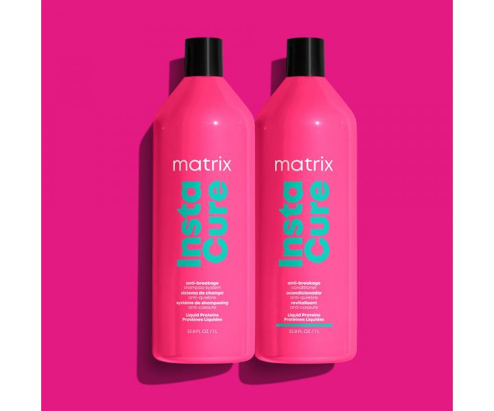 Szampon z pynnymi proteinami przeciw amaniu si wosw Matrix Instacure - 1000 ml