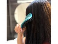 Szczotka do rozczesywania i suszenia w�os�w z w�osiem dzika i nylonowym Sister Young Ovia Hair Brush - ciemnozielona