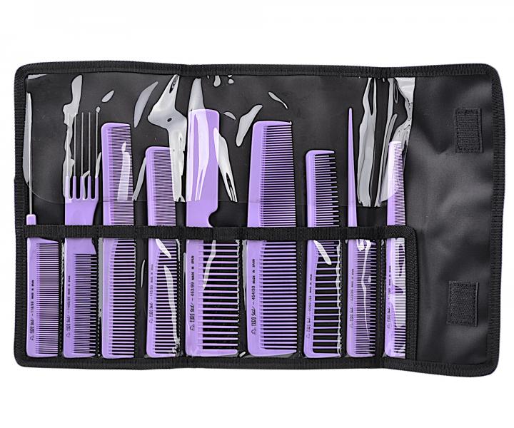 Zestaw profesjonalnych grzebieni w etui Eurostil Professional