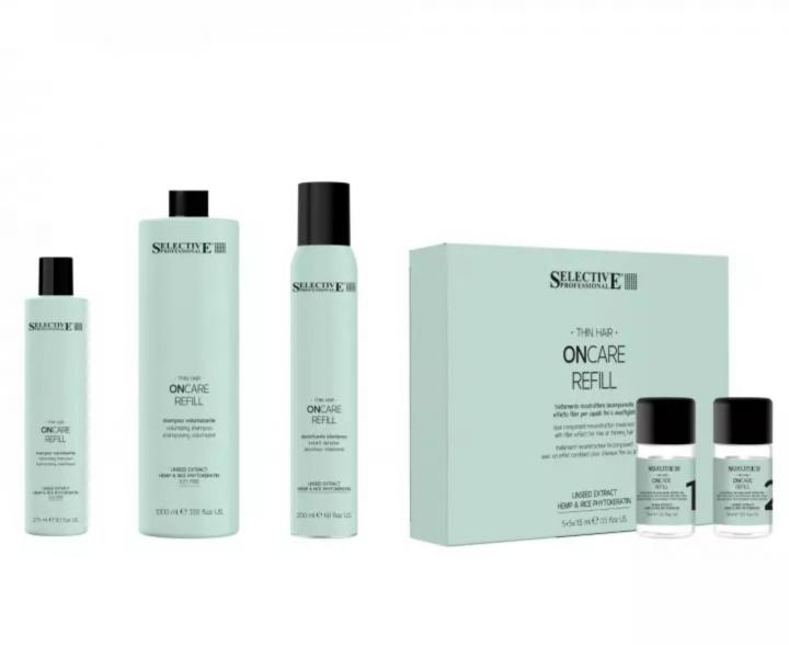 Spray bez sp�ukiwania nadaj�cy obj�to�� w�osom cienkim i przerzedzonym Selective Professional OnCare Refill Volumizing - 150 ml