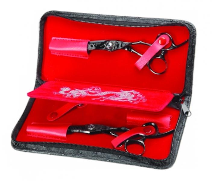 Zestaw no�yczek fryzjerskich 5,5" i dega��wek 6,28" Olivia Garden Dragon Shear Collection