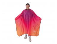 Peleryna fryzjerska do strzyenia wosw Eurostil Professional - wzr geometryczny - metalowy haczyk