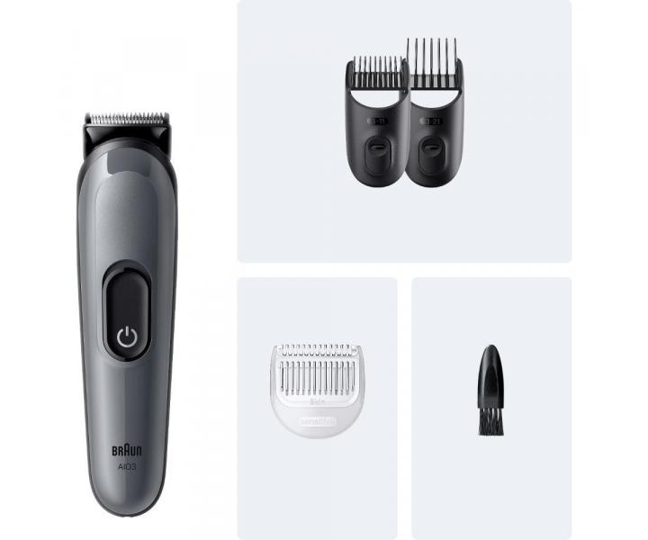 Wielofunkcyjny trymer do wosw, brody i ciaa Braun Series 3 AIO3500 - szary