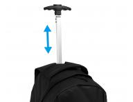 Podr�na torba-plecak z r�czk� teleskopow�  Sibel Backpack  czarna