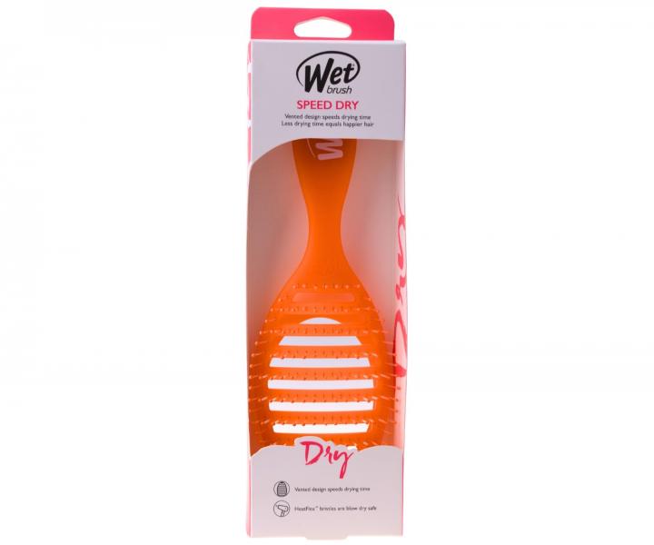 Szczotka do rozczesywania i suszenia wosw Wet Brush Speed Dry Orange Crush - pomaraczowa