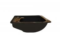 Umywalka ceramiczna do salonw barberskich Detail DHS033 - czarna