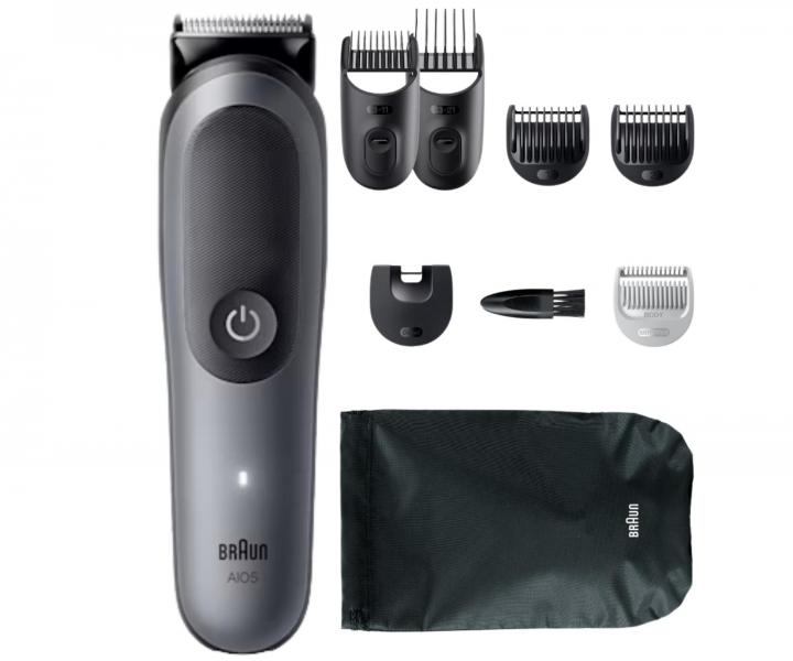 Wielofunkcyjny trymer do wosw, brody i ciaa Braun Series 5 AIO5520 - szary