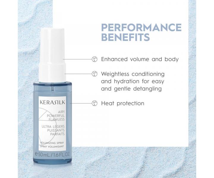 Zestaw podrny zwikszajcy objto wosw Kerasilk Volumizing Travel Set + kosmetyczka gratis