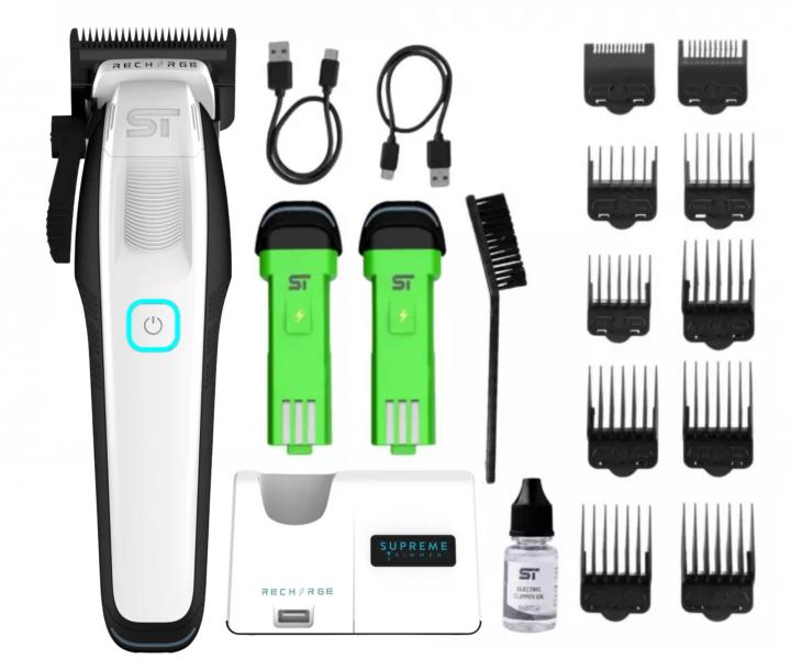 Profesjonalna maszynka do strzy�enia z wymiennymi akumulatorami Supreme Trimmer Recharge STC779/W - bia�a