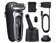 Golarka ze stacj� �aduj�co-czyszcz�c� Braun Series 7 71-7200cc - srebrna