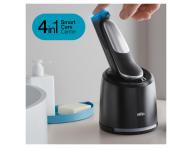 Golarka ze stacj� �aduj�co-czyszcz�c� Braun Series 7 71-7200cc - srebrna