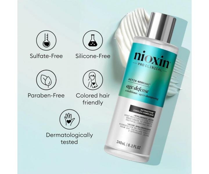 Od�ywka nawil�aj�ca do w�os�w starzej�cych si�, suchych i �amliwych Nioxin Age Defense Conditioner - 240 ml