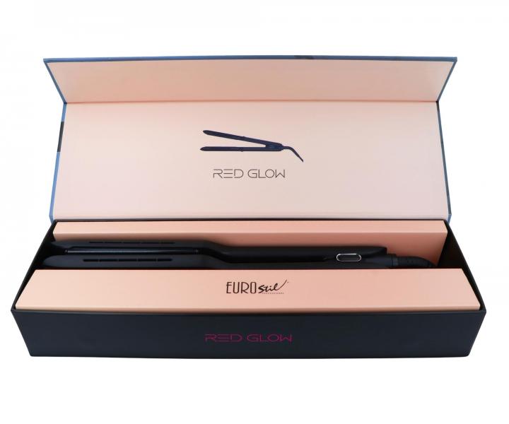 Profesjonalna prostownica do w�os�w Eurostil Professional Red Glow - czarna