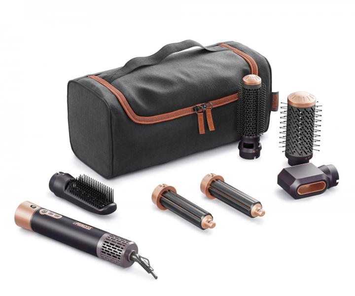Wielofunkcyjna suszarko-lok�wka z sze�cioma nasadkami Princess Airstyler Plus 529215 - 1000 W - czarna
