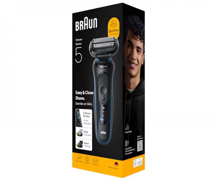 Golarka foliowa Braun Series 5 52-B1650s - czarno-niebieska