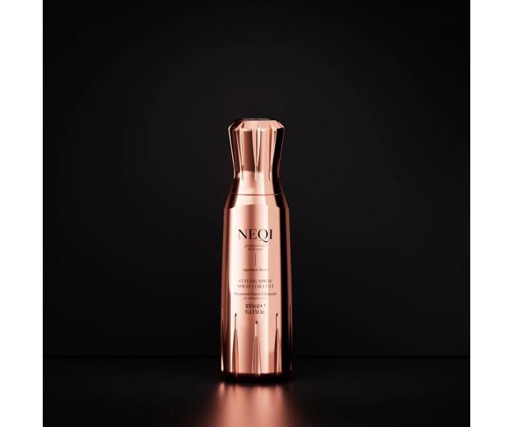 Termoochronny spray nadajcy poysk i gadko do wszystkich rodzajw wosw Neqi Styling Spray Diamond Glass Ultimate - 180 ml