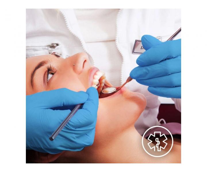 Rkawiczki nitrylowe mocne Espeon Nitril Ideal 3 - 100 szt - niebieskie - M