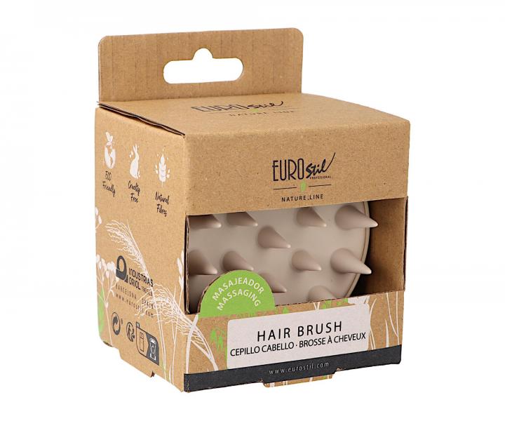 Szczotka peelingujca i do masau skry gowy Eurostil Professional - beowa