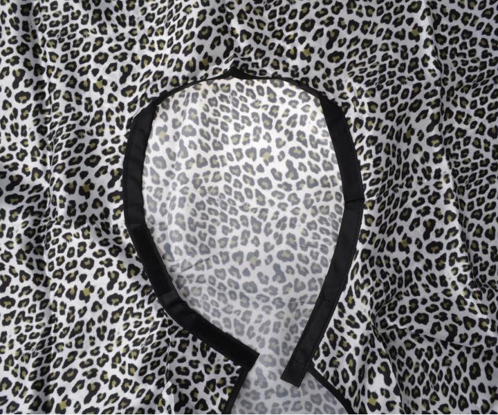 Peleryna fryzjerska do strzyenia wosw Eurostil Professional - lampart - na rzep