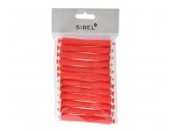 Plastikowe waki do trwaej ondulacji Sibel rednica 12 mm - 12 szt - czerwone
