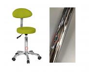 Taboret na k�kach z oparciem Weelko FAST + - zielony - II.jako�� - wgniecenie, brak opakowania