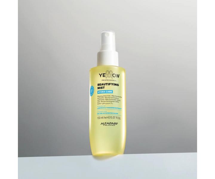 Lekka roz�wietlaj�ca mgie�ka perfumowana nadaj�ca w�osom po�ysk Yellow Professional Hydra Care Beautifying Mist - 150 ml
