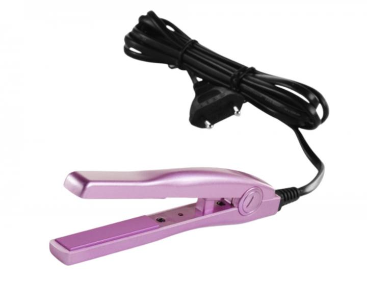Mini prostownica do w�os�w Cera Flat Iron - 15 cm - r�owa