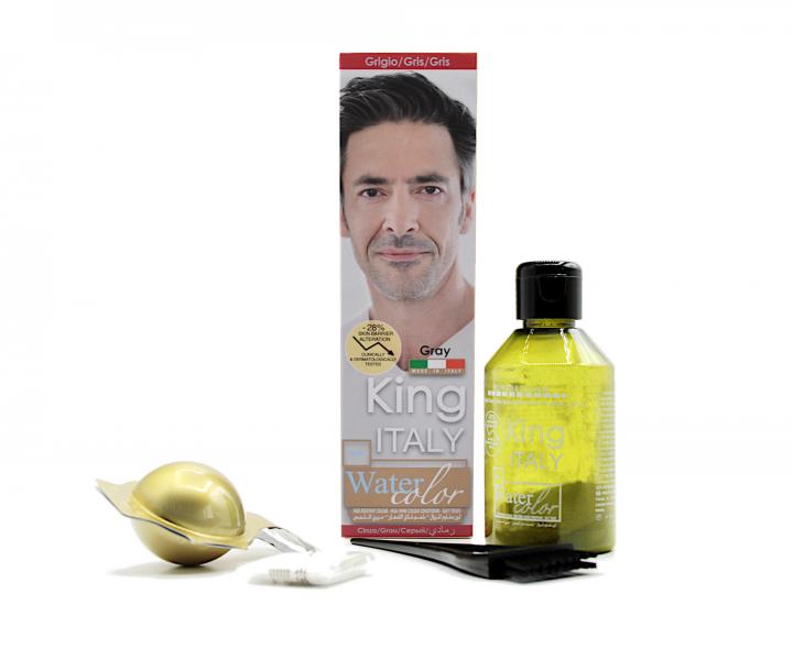 Farba do wosw i brody dla mczyzn Klral King Italy Water Color - szara