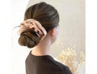 Ozdobna gumka satynowa do w�os�w Sister Young Scrunchie Lilu Champagne - szampa�ska