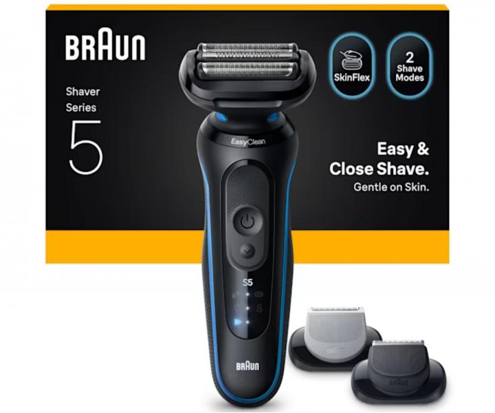 Golarka foliowa Braun Series 5 52-B1650s - czarno-niebieska