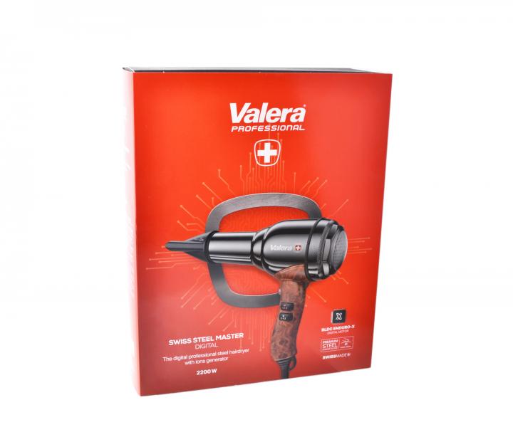Profesjonalna suszarka do wosw z jonizacj Valera Professional Swiss Steel Master Digital - 2200 W - czarny chrom