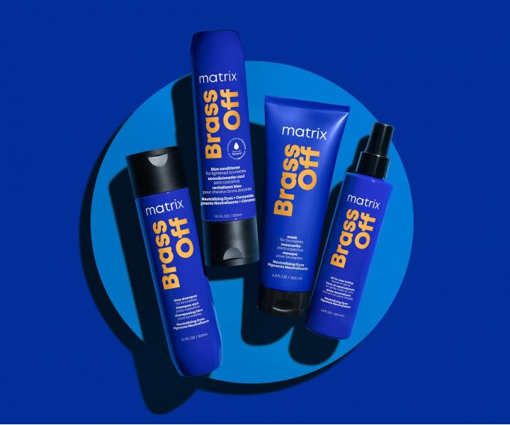 Seria neutralizujca miedziane i pomaraczowe odcienie Matrix Brass Off