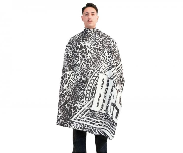 Peleryna mska do strzyenia wosw i brody Blessed Black Leopard