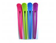 Klipsy do wosw Duko 2439 - 13,8 cm - stal nierdzewna/plastik - 4 szt.